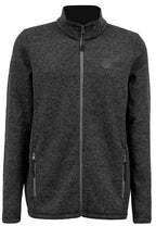 Men's Charcoal Fleece Jacket - Silver Fern