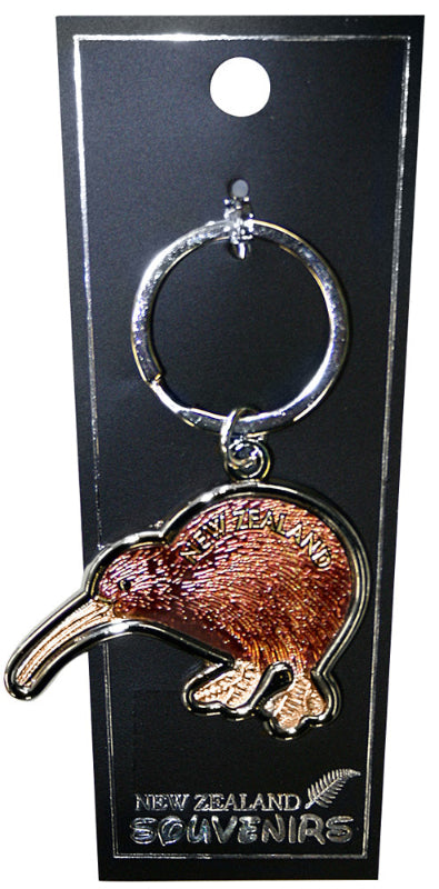 Kiwi Foil Metal Keyring Main image