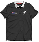 Men's NZ Short Sleeved Rugby Jersey - Embroidered Silver Fern