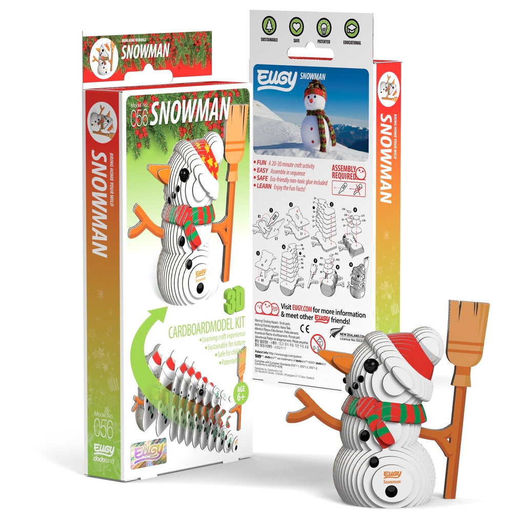 Eugy Snowman - 3D Cardboard Model Kit