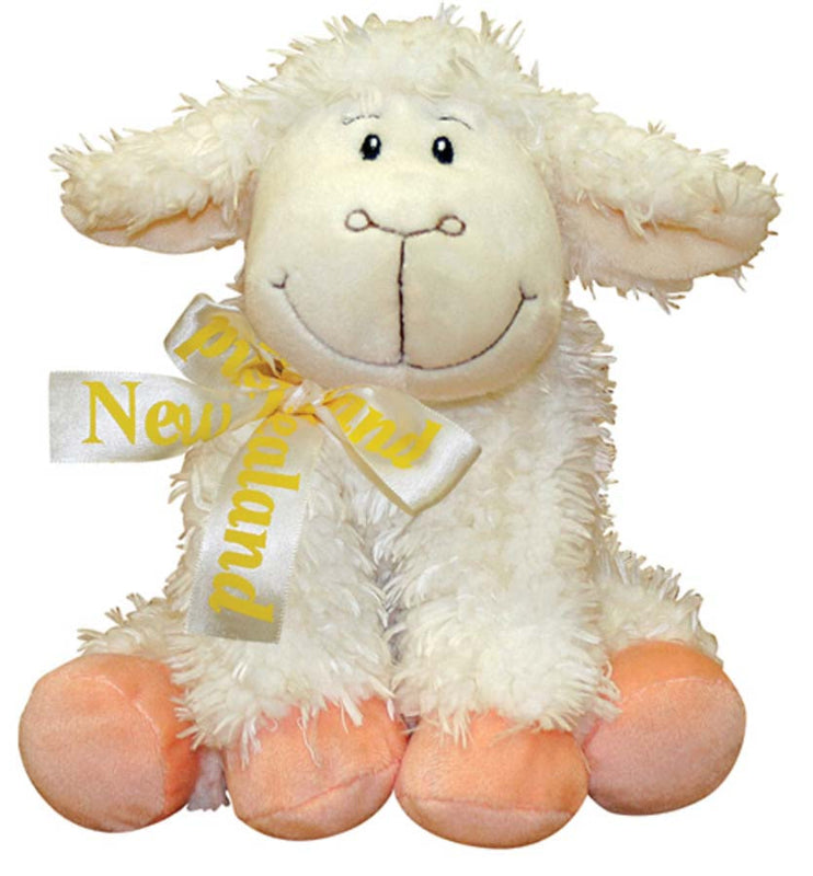 Sitting Sheep With Bow Soft Toy - Special