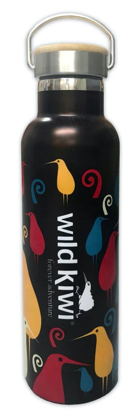 Colourful Kiwis Insulated Drink Bottle With Handle 500mls Main image