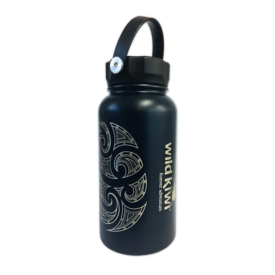 Maori Tattoo Design Drink Bottle With Handle 750mls Secondary image