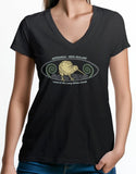 Ladies Fitted T-Shirt - Embroidered Kiwi Koru