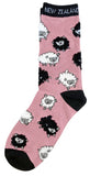 Adults Furry Sheep Socks Blush Pink