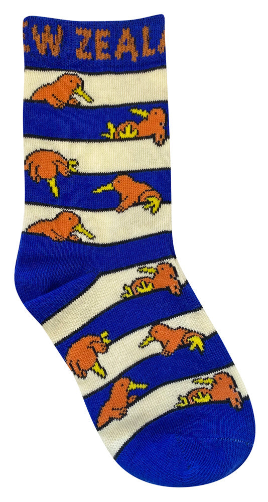 Kids Climbing Kiwis Socks 2-6yrs