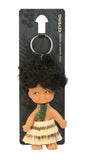 Maori Warrior Doll Keyring 10cm #56S