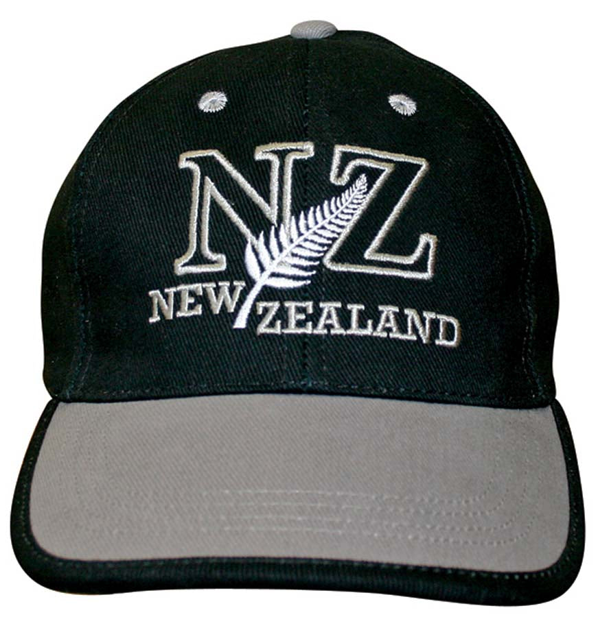 Adults NZ Black And Grey Cap Main image