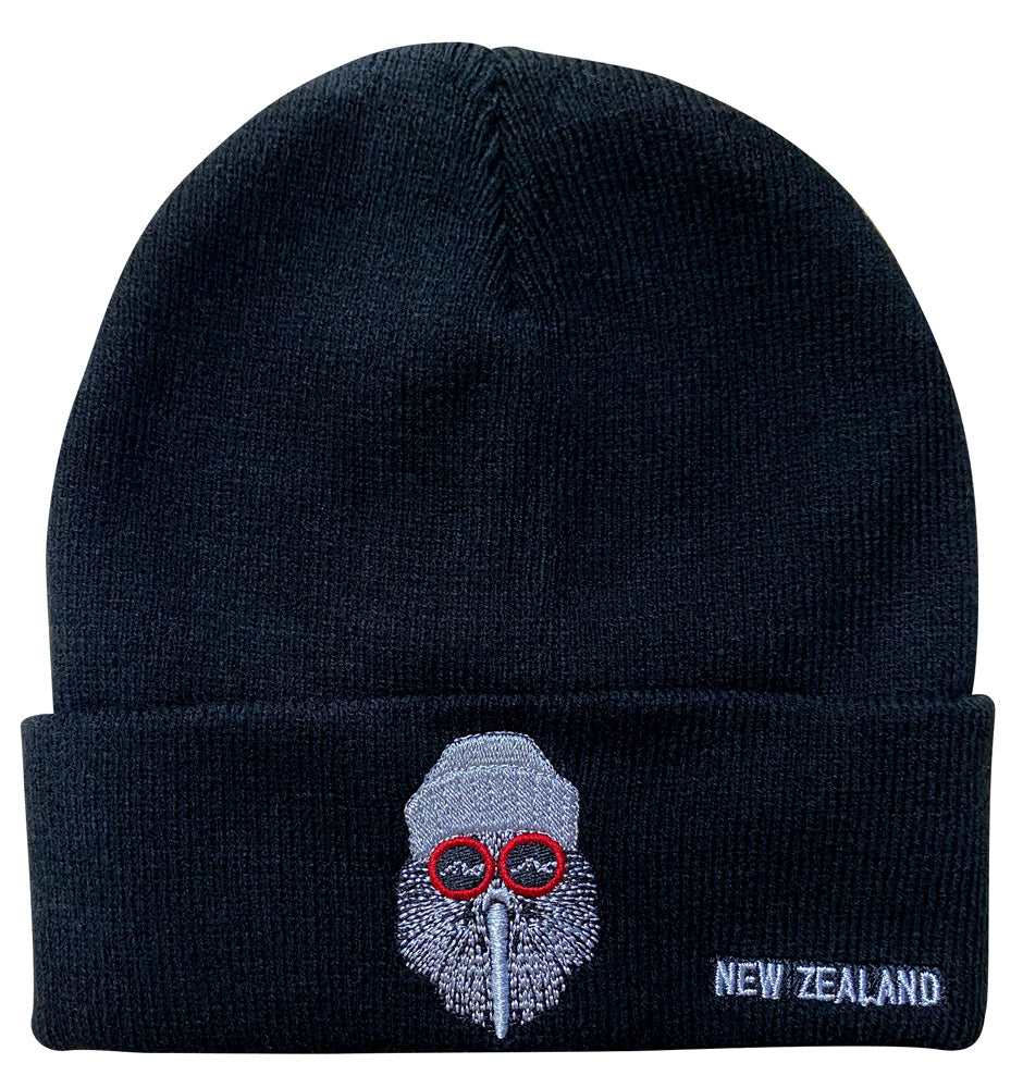NZ Adults Beanie Kiwi Beanie - Black Main image