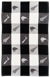 Waffle Tea Towel NZ Icons - Black