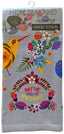 Kitchen Hand Towel - Retro Birds - Grey