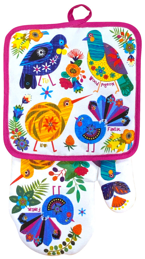 2 Pack Kitchen Set - Retro Birds Main image