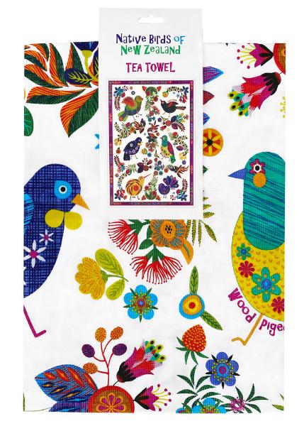 Retro NZ Birds Tea Towel Secondary image