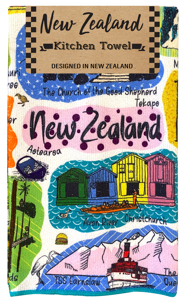 Kitchen Hand Towel - NZ Destinations Main image