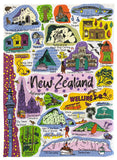 NZ Destinations Tea Towel