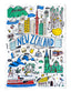 NZ Tea Towel - City Sketches