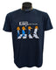 Navy blue t-shirt with 'Crossing Kiwis New Zealand' design on a mannequin against a white background