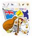 6 Pack Assorted NZ Icon Stickers