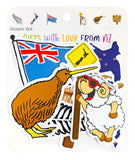 6 Pack Assorted NZ Icon Stickers