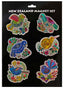 6 Pack Foil Magnets - Retro Birds