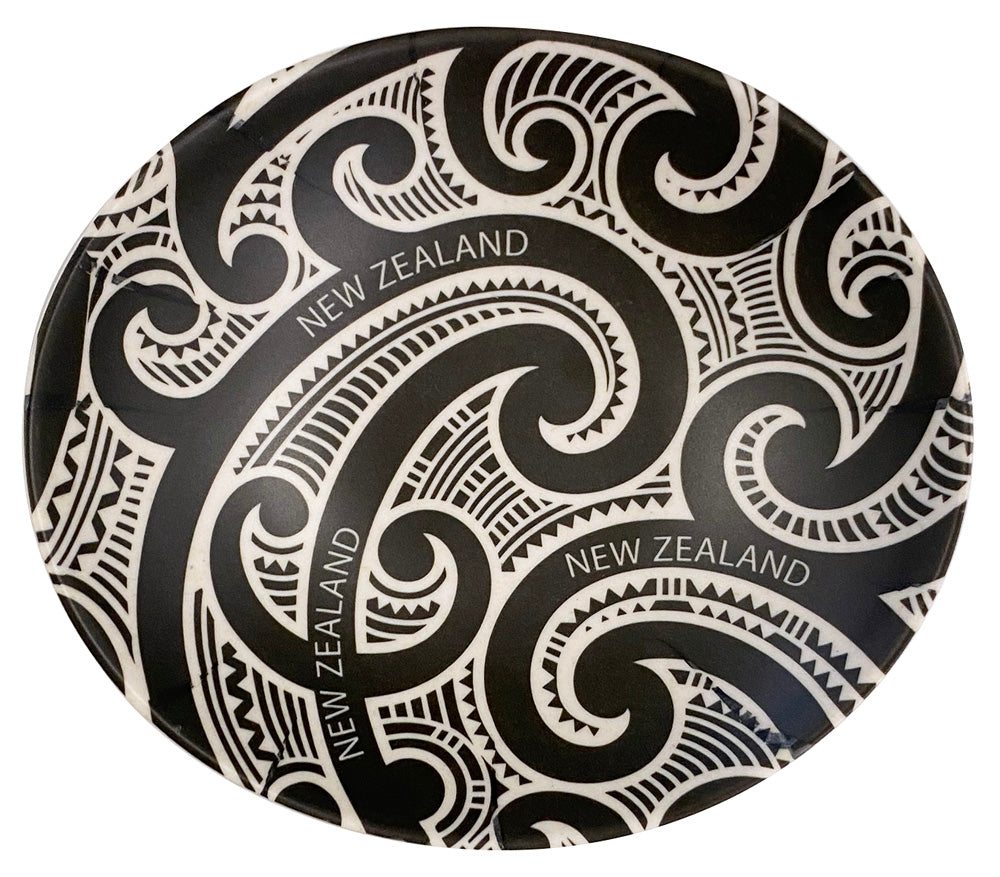 Bamboo Oval Dish - Tattoo