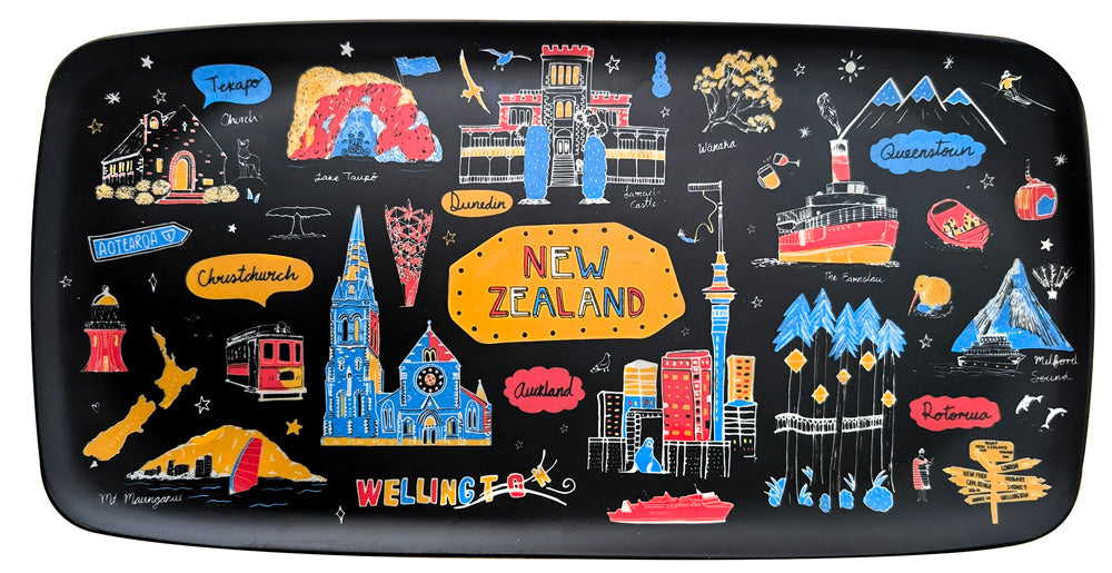 Bamboo Tray - Sketch Black