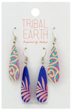 Tribal Earth Teardrop Kowhaiwhai Earrings Set x2 Designs