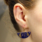 Tribal Earth Earrings 2 Set - Kiwi & Ferns
