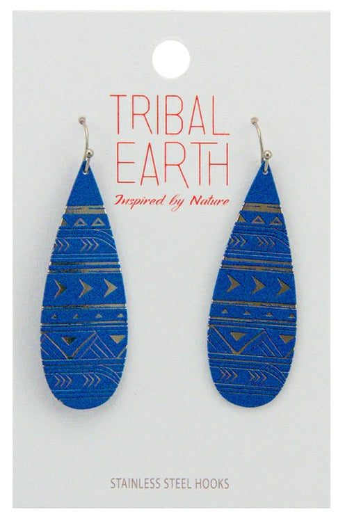 Tribal Earth Earrings Set - Blue River Main image