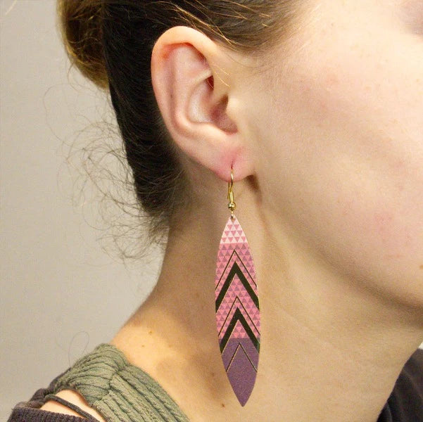 Tribal Earth Earrings - Amber Secondary image