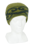 Lothlorian Possum & Merino Aroha Unisex Beanie and/or Scarf - Olive/Charcoal