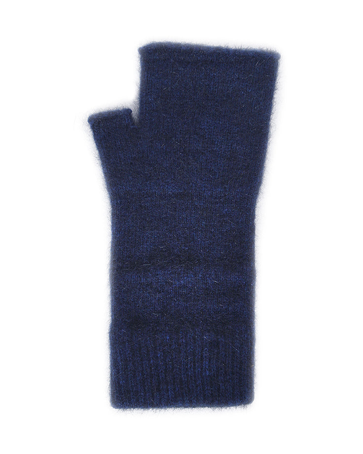 Lothlorian Possum & Merino Plain Fingerless Mitten, Midnight