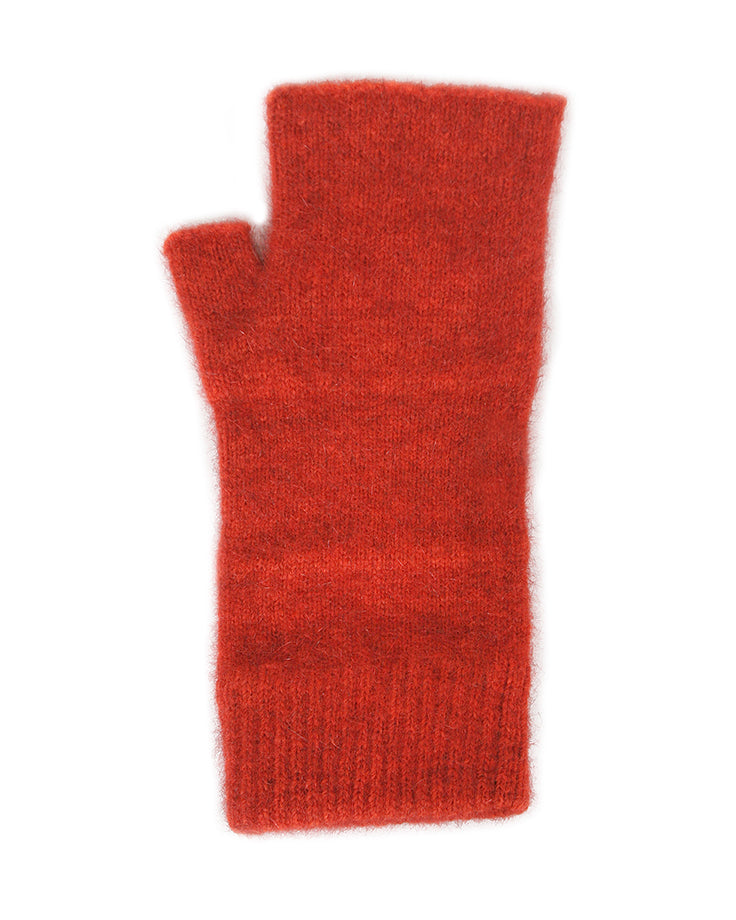 Lothlorian Possum & Merino Plain Fingerless Mitten, Pumpkin Main image