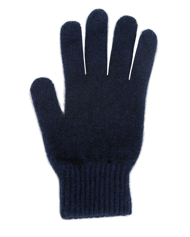 Lothlorian Possum & Merino Unisex Gloves, Midnight Main image