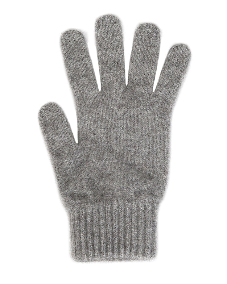 Lothlorian Possum & Merino Unisex Gloves, Silver Main image