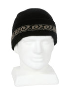 Lothlorian Possum & Merino Unisex Beanie and/or Scarf Koru - Black/Natural