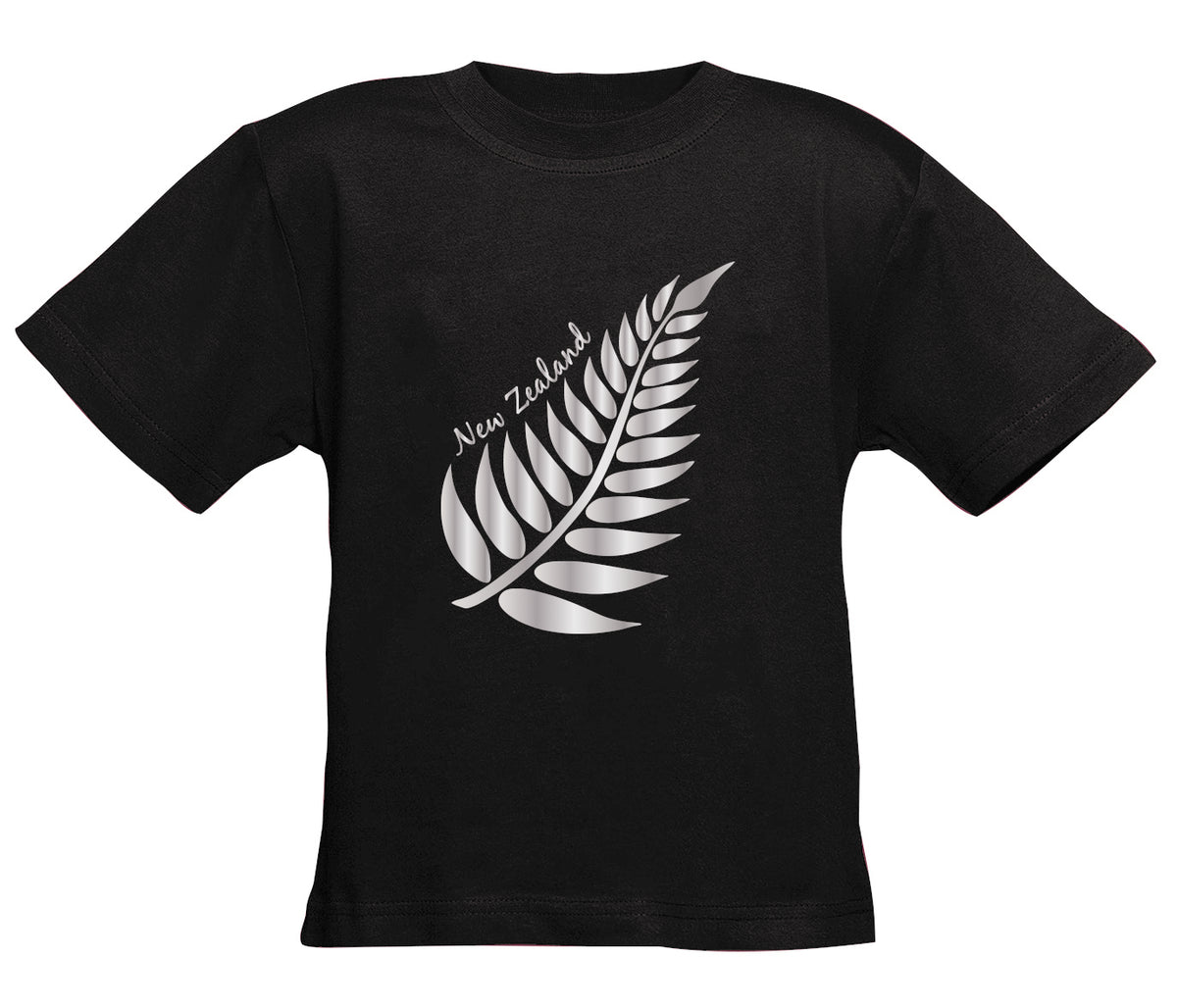 NZ Kids T-Shirt - Foil Fern Main image