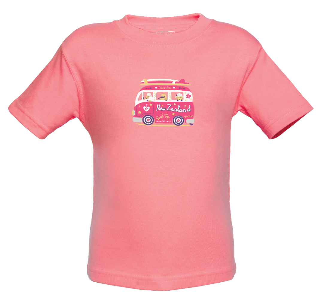 NZ Van Kids T-Shirt - Pink Main image