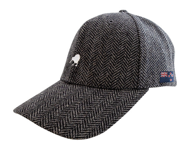 Adults Kiwi Tweed Herringbone Cap Main image