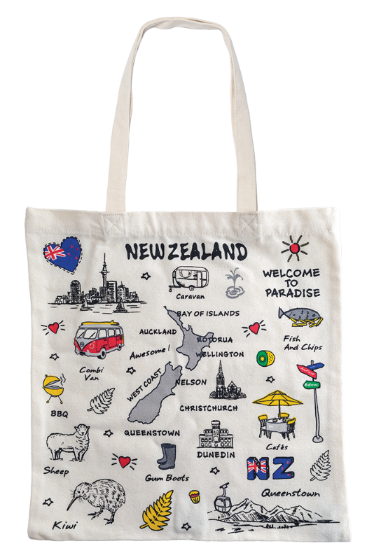 Welcome To Paradise Cotton Tote Bag