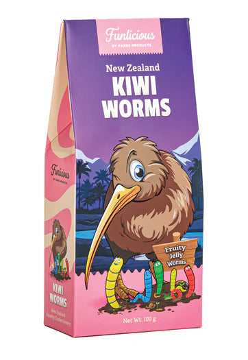 Kiwi Worms Sweets 100g