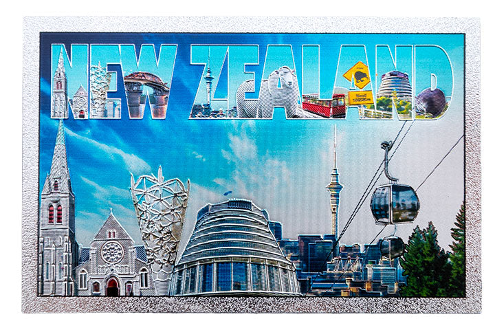 Foil Magnet - NZ City Icons Main image