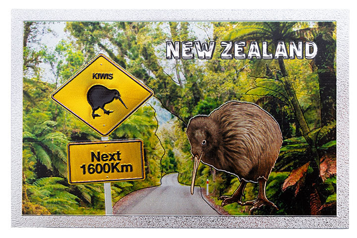 Foil Magnet - Kiwis Next 1600km