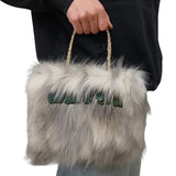 NZ Made Fur Handbag - Whariki