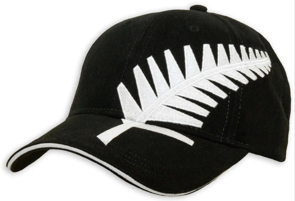 Adults Black Cap - NZ Silver Fern Main image