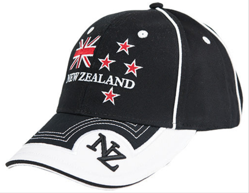 Adults Flag Cap NZ Embroidery Main image