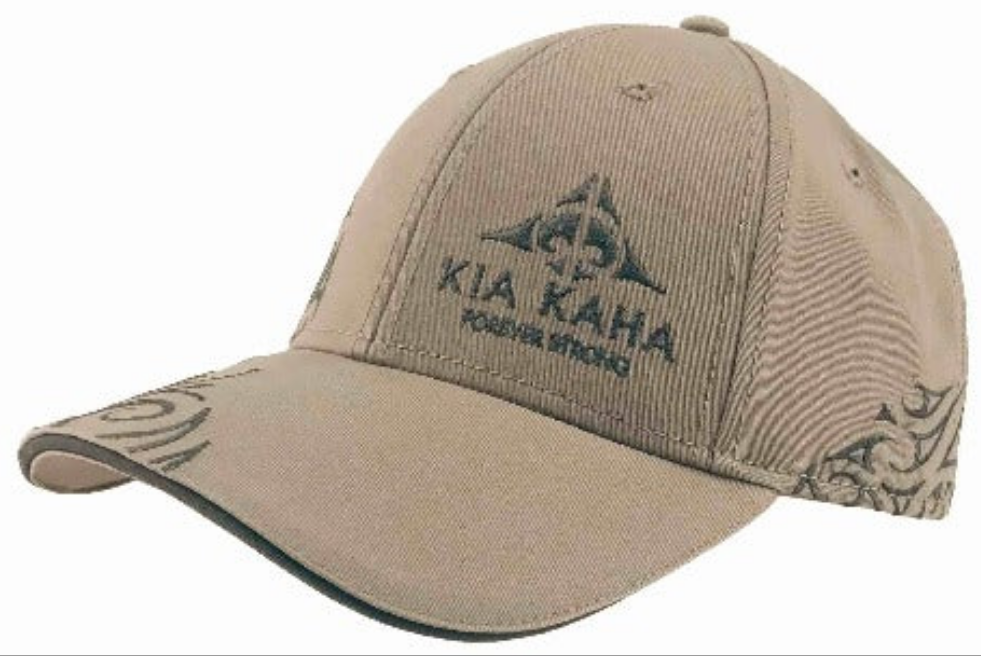 Adults Kia Kaha Maori Designed Cap - Stone Main image