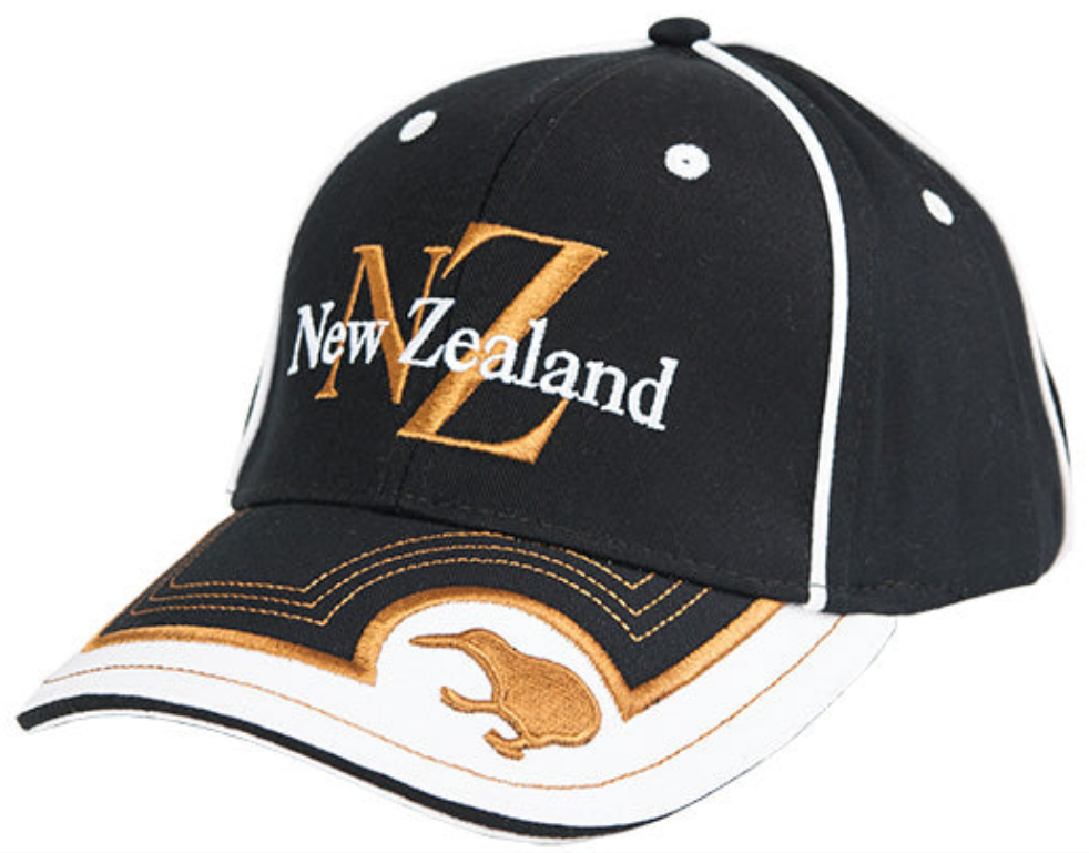 Adults NZ And Kiwi Cap Embroidery Main image