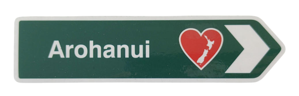 Road Sign Magnet - Arohanui Heart