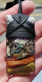 Rimu, Greenstone And Paua Toki - NZ Made #535